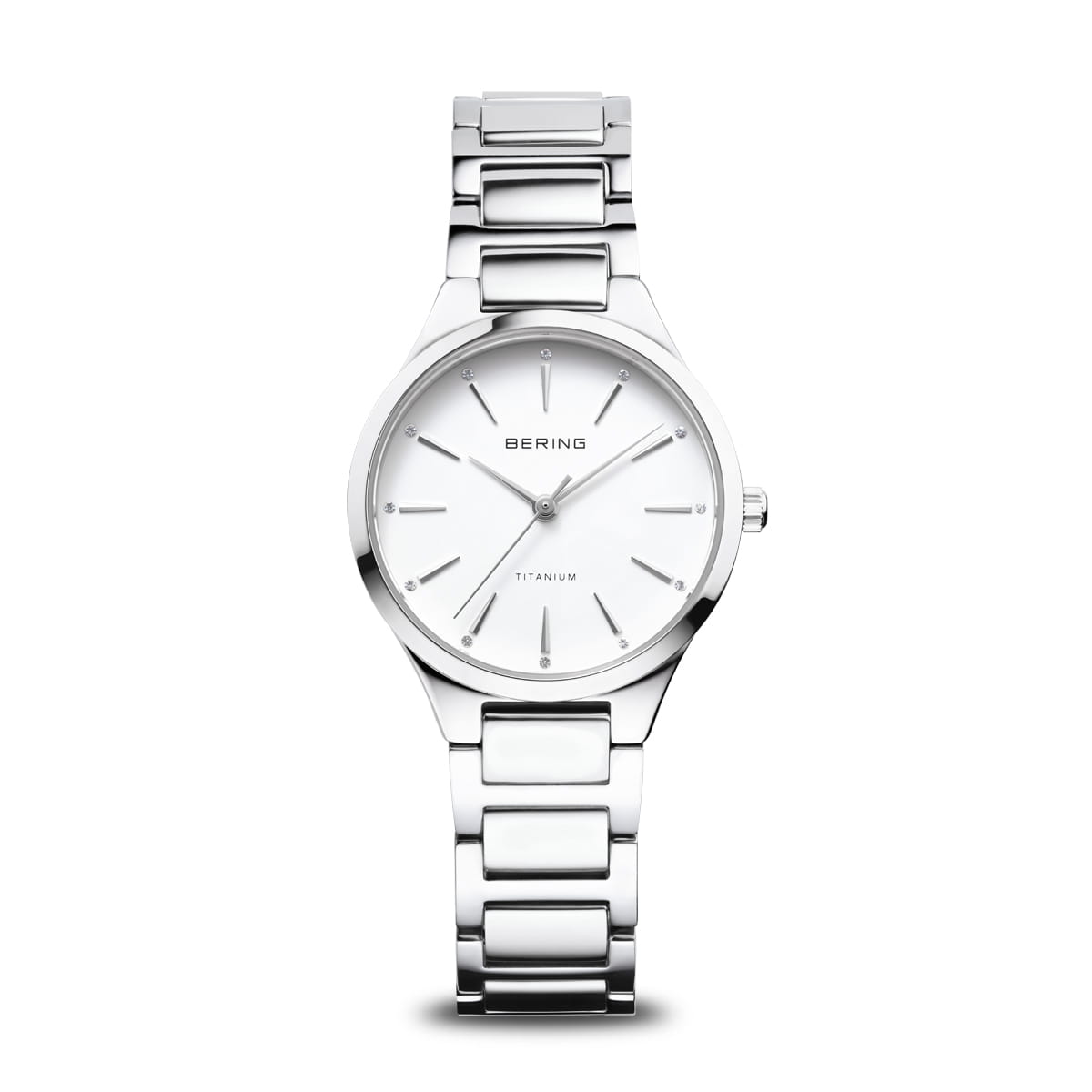 Bering Titanium 15630-704 Damen Armbanduhr Silber • Saphirglas • Titangehäuse