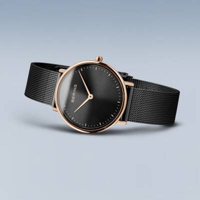 Bering Ultra Slim 15729-166 Damenuhr Roségold • Saphirglas • Milanaise-Armband, Bild 5