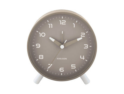 Karlsson Orgullo KA6029GY Wecker Dunkelgrau • Geräuschloses Sweep-Uhrwerk • Modernes Design