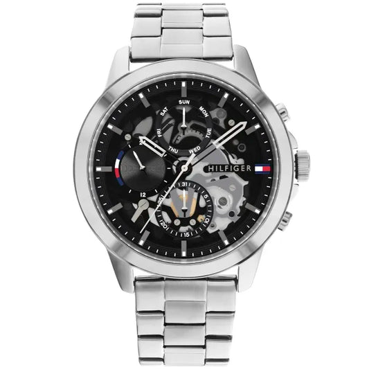 Tommy Hilfiger Henry 1710477 Herren • Skeleton-Zifferblatt • Mineralglas