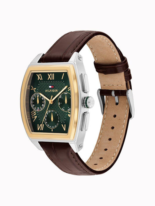 Tommy Hilfiger Oxford 1710762 Herrenuhr Grün • Tonauu-Gehäuse aus Edelstahl • Mineralglasscheibe