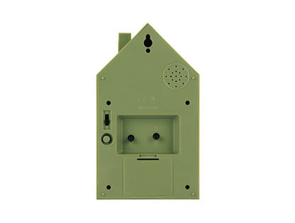Karlsson Modern Cuckoo Oro KA6077GR Wecker Luxusgrün • Kuckucksgeräusch beim Alarm • Vergoldeter Vogel, Bild 5