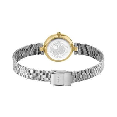 Bering Classic 17724-010 Damenuhr Gold • Saphirglas mit echtem Diamant • Milanese-Armband, Bild 5