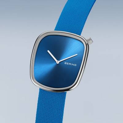 Bering Pebble 18040-308 Herren Armbanduhr Blau • Saphirglas • NATO-Textilband, Bild 2