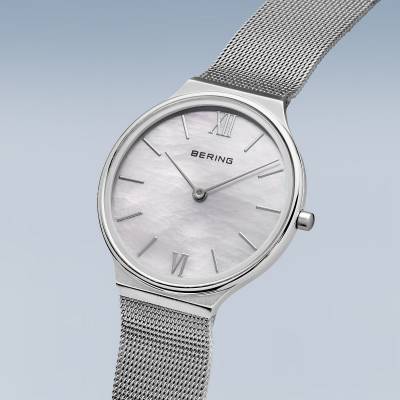 Bering Ultra Slim 18434-000 Damenuhr Silber • Saphirglas • Perlmutt-Zifferblatt, Bild 4
