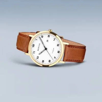 Bering Titanium 18634-534 Damenuhr Gold • Saphirglas • Leichtgewichtiges Titan, Bild 4