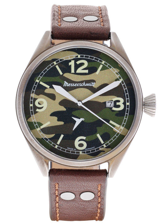 Messerschmitt ME-43ARMY Herren Armbanduhr Camouflage • Saphirglas • Ronda 515 Quarzwerk