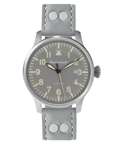Messerschmitt ME-7H153-L Herrenuhr Automatik Grau • Sellita SW200 • Made in Germany