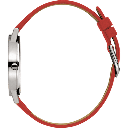 Danish Design Gløbe IQ19Q199 Rhine Medium Armbanduhr Rot • Titangehäuse • Mineralglas, Bild 2