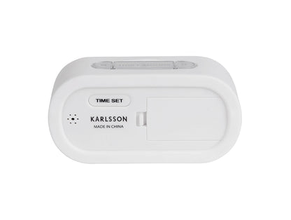 Karlsson Gummy KA5753WH Wecker Weiß • Digitales Display • Snooze & Nachtlicht, Bild 3