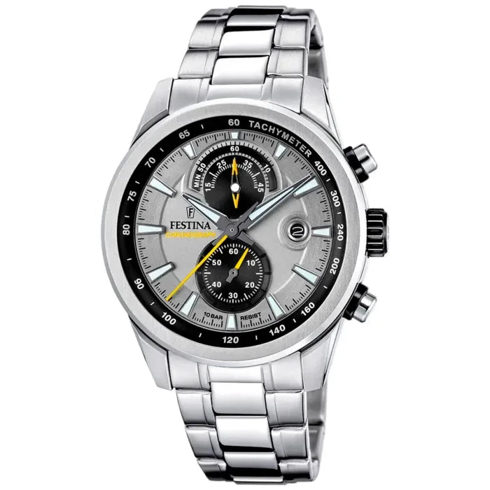 Festina Timeless Chronograph F20694/4 Herren • Mineralglas • Edelstahlarmband