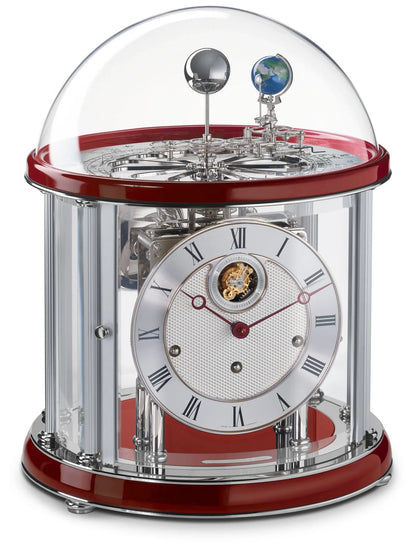 Hermle Tellurium 23070 Tourbillon Crom • Tourbillon bañado en oro • Fases de la luna