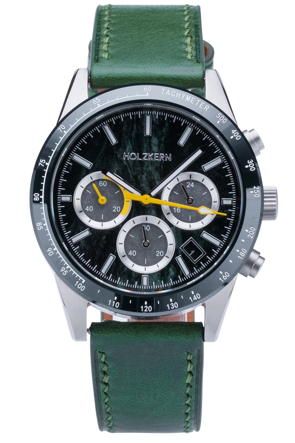 Holzkern Neverrest 9010631021832 Herren Armbanduhr Grün • Titan-Gehäuse • Saphirglas