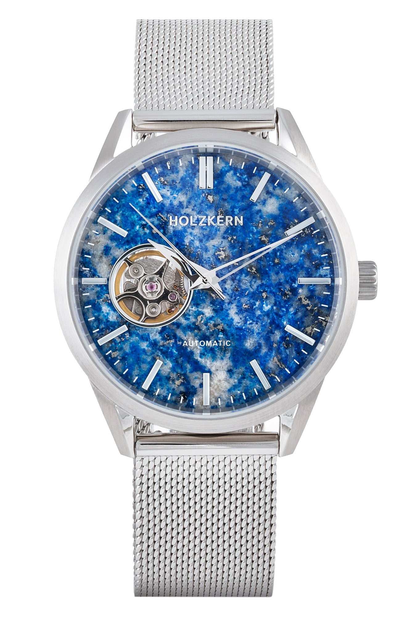Holzkern Inverno Automatik Damen/Herren • Lapislazuli-Zifferblatt • Japanisches Automatikwerk