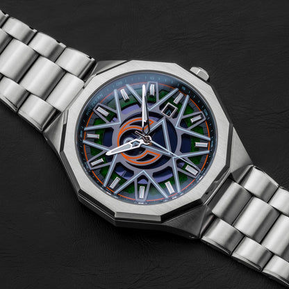 Holzkern Star Trek Vulcan 9010631023690 Herrenuhr • Solarwerk Epson VS42A • Echter Moos-Achat, Bild 2