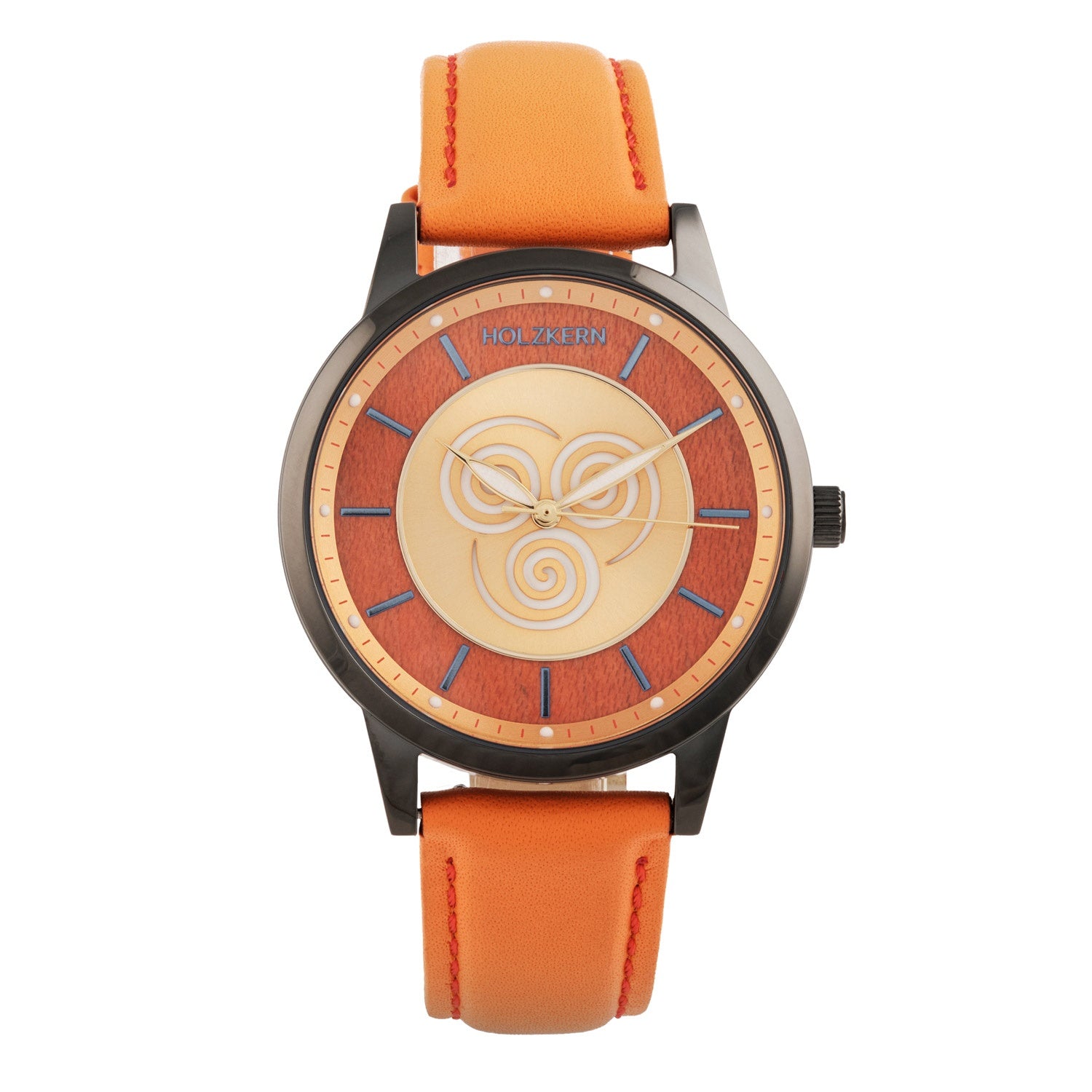 Holzkern Avatar Air Nomads Armbanduhr Ahorn/Orange • Miyota Quarzwerk • Echtholz-Zifferblatt