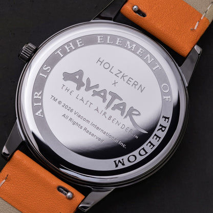 Holzkern Avatar Air Nomads Armbanduhr Ahorn/Orange • Miyota Quarzwerk • Echtholz-Zifferblatt, Bild 3