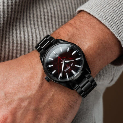 Holzkern Era X Herrenuhr Automatik Lorbeerblatt/Geflammte Walnuss • Saphirglas • TFN Automatikwerk, Bild 4