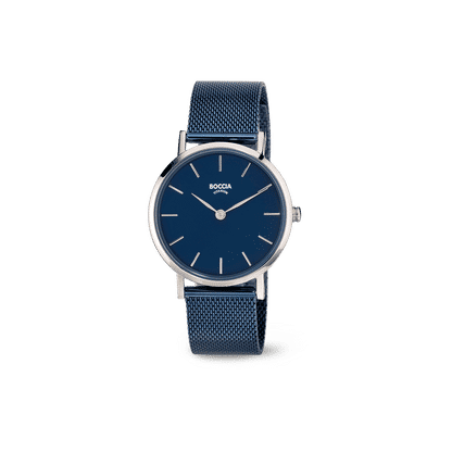 Boccia Titanium 3281-10 Damen Armbanduhr • Milanaise-Gliederband • Reintitan-Gehäuse, Bild 2