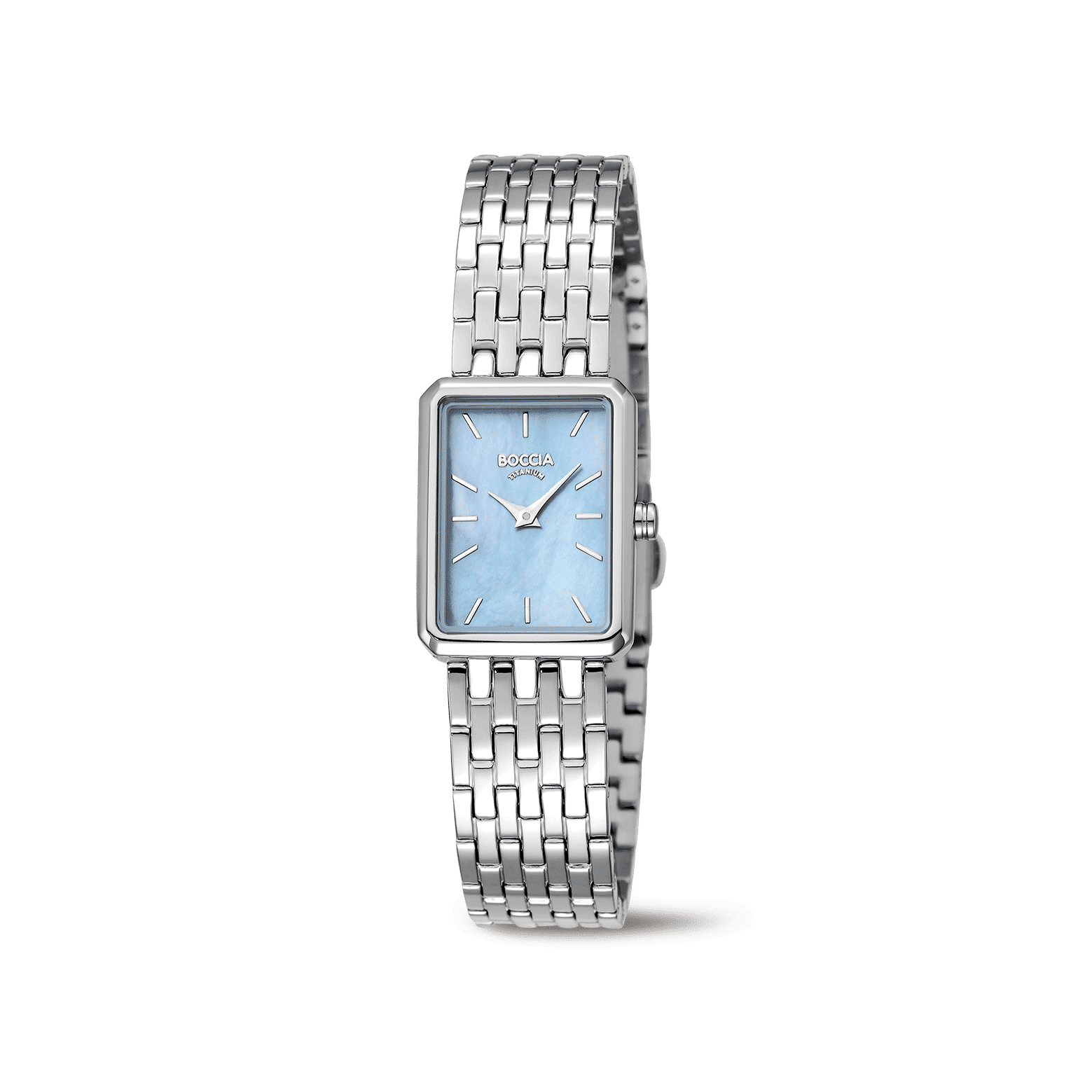 Boccia 3383-01 Damen Armbanduhr • Reintitan • Perlmuttzifferblatt