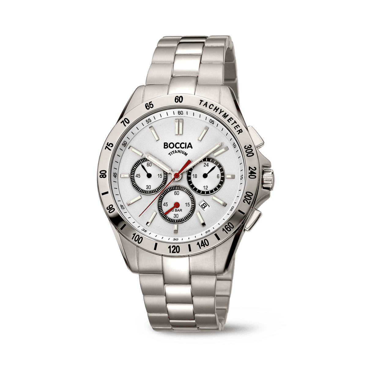 Boccia 3733-02 Herren Armbanduhr • Reintitan Chronograph • Tachymeter-Lünette, Bild 2