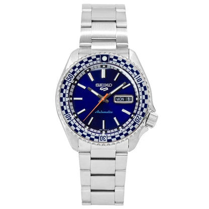 Seiko 5 Sports SRPK65K1 Reloj de Hombre Azul • Movimiento Automático Seiko 4R36 • Fecha y Día de la Semana