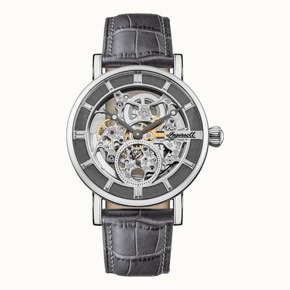 Ingersoll The Herald I00402B Herrenuhr Silber • Skelettwerk • Automatik