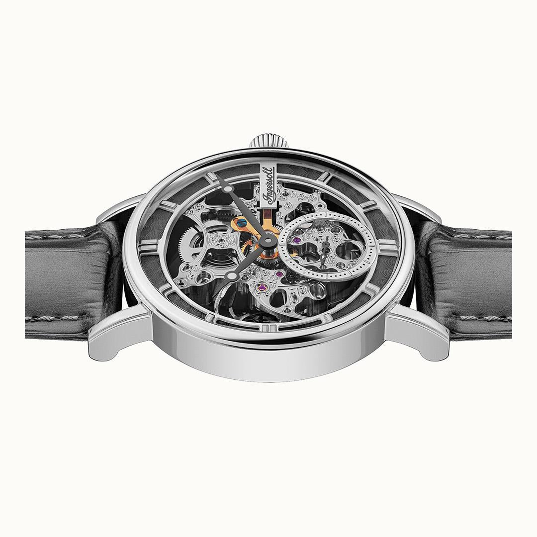 Ingersoll The Herald I00402B Herrenuhr Silber • Skelettwerk • Automatik, Bild 4