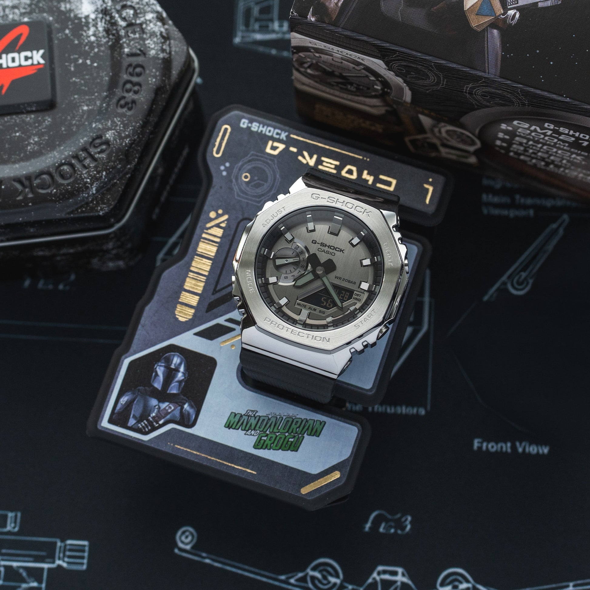 Casio G-Shock GM-2100-1AER-MAN Herren • Star Wars Mandalorian Edition • Stoßfestes Metallgehäuse, Bild 8
