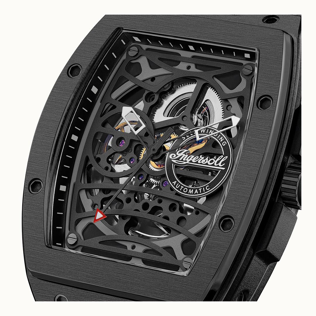 Ingersoll The Challenger I12307 Herrenuhr Schwarz • Automatikwerk • Mineralglas, Bild 2