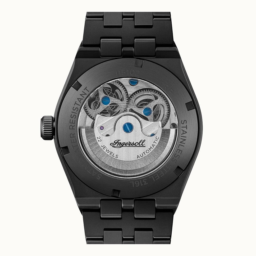 Ingersoll The Broadway I15102 Herrenuhr Schwarz • Keramik-Automatikuhr • Dual Time, Bild 3