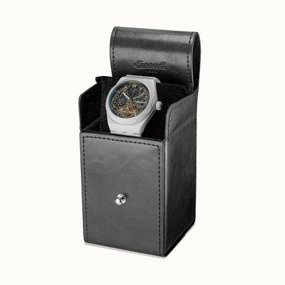 Ingersoll The Broadway I15101 Herrenuhr Weiß • Keramik Automatikuhr • Dual Time, Bild 10