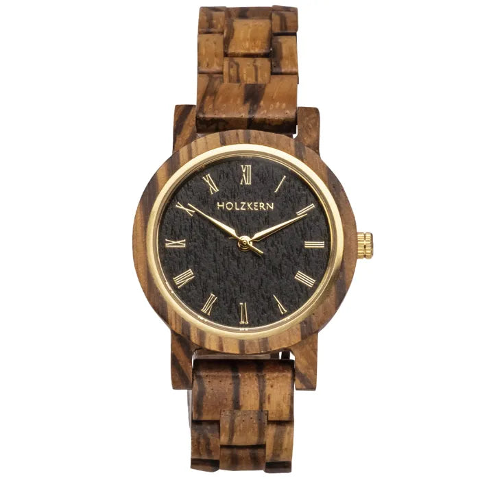 Holzkern Earth 9010631014766 Damen Armbanduhr • Miyota Quarzwerk • Holzgehäuse & Holzarmband