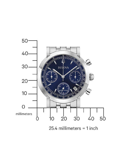 Bulova Classic 96B458 Herren Armbanduhr Blau • Saphirglas • Chronograph, Bild 4