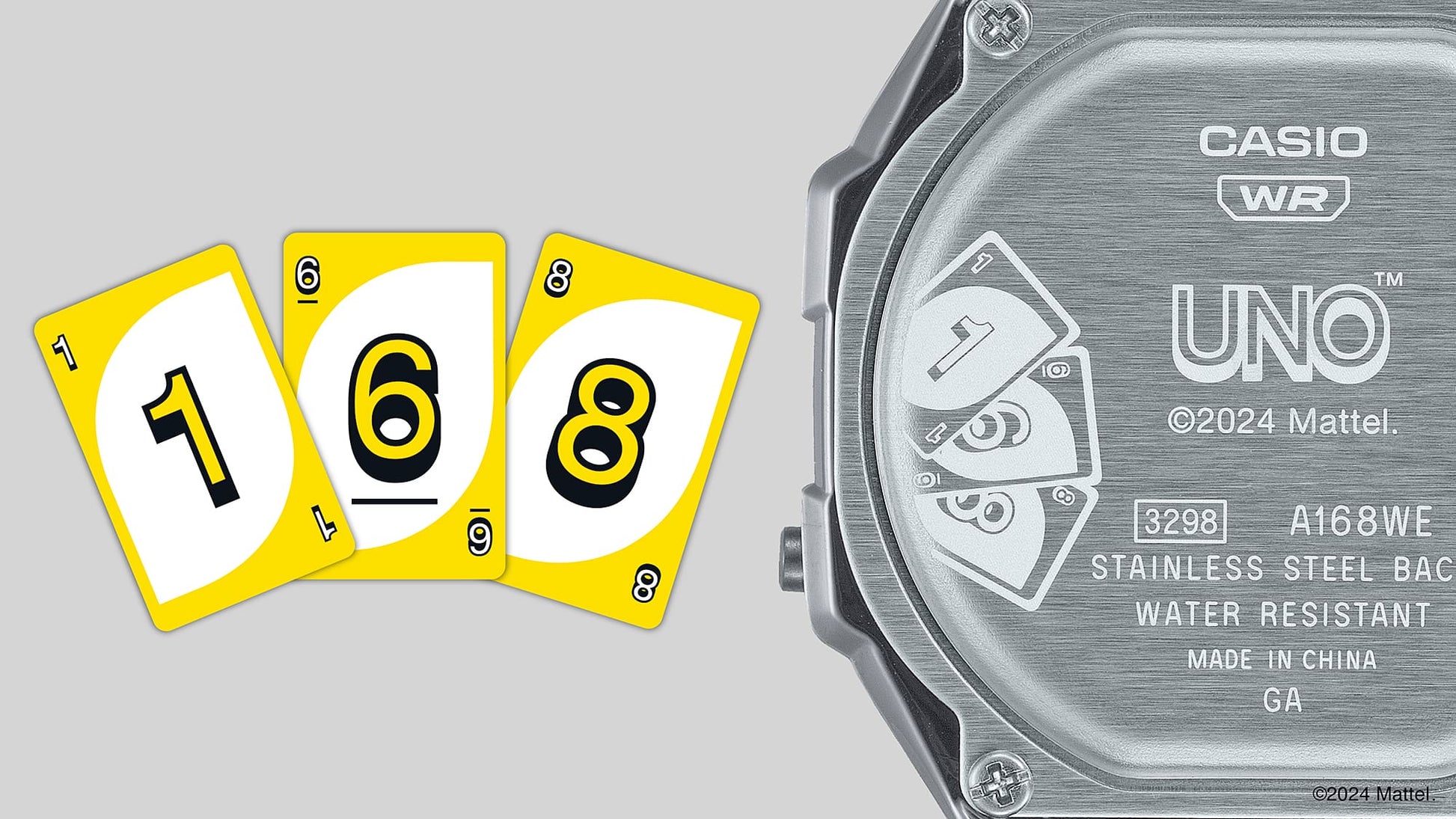Casio A168WEUC-1AER Vintage Unisex Armbanduhr • UNO Special Edition • EL-Hintergrundbeleuchtung, Bild 8