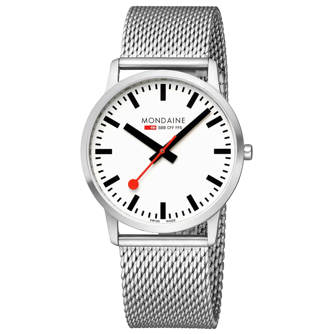 Mondaine Simply Elegant A638.30350.16SBZ Herren Armbanduhr Silber • Saphirglas • Swiss Made, Bild 4