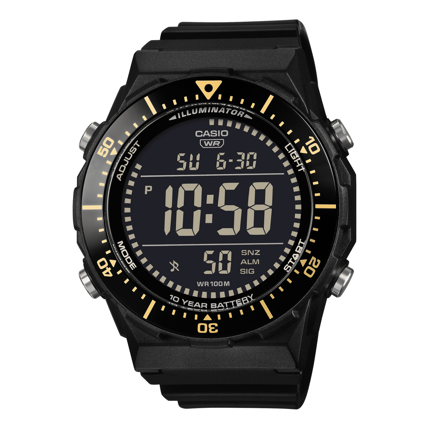 Casio Timeless AE-1700H-1BVEF Armbanduhr Schwarz • 100m Wasserdicht • LED-Beleuchtung, Bild 2