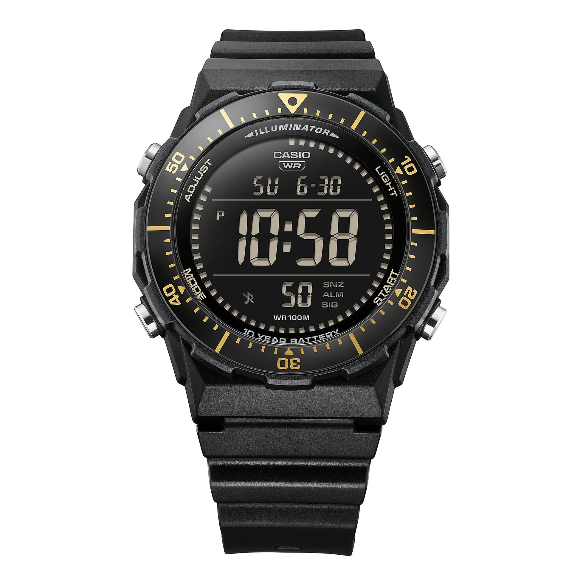 Casio Timeless AE-1700H-1BVEF Armbanduhr Schwarz • 100m Wasserdicht • LED-Beleuchtung, Bild 7