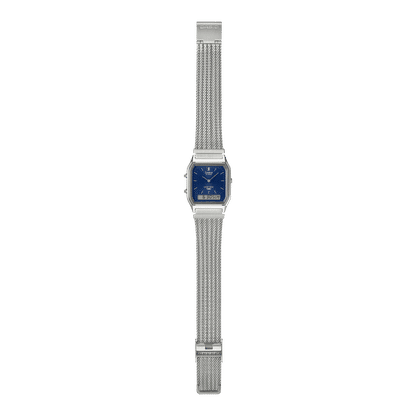 Casio Vintage AQ-230EM-2AEF Armbanduhr Blau • Analog-Digital • Mesh-Armband, Bild 7