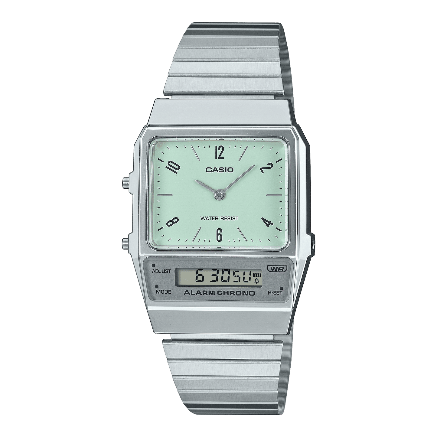 Casio Vintage AQ-800E-3AEF Armbanduhr Grün • Analog-Digital • Retro-Vintage-Design, Bild 2