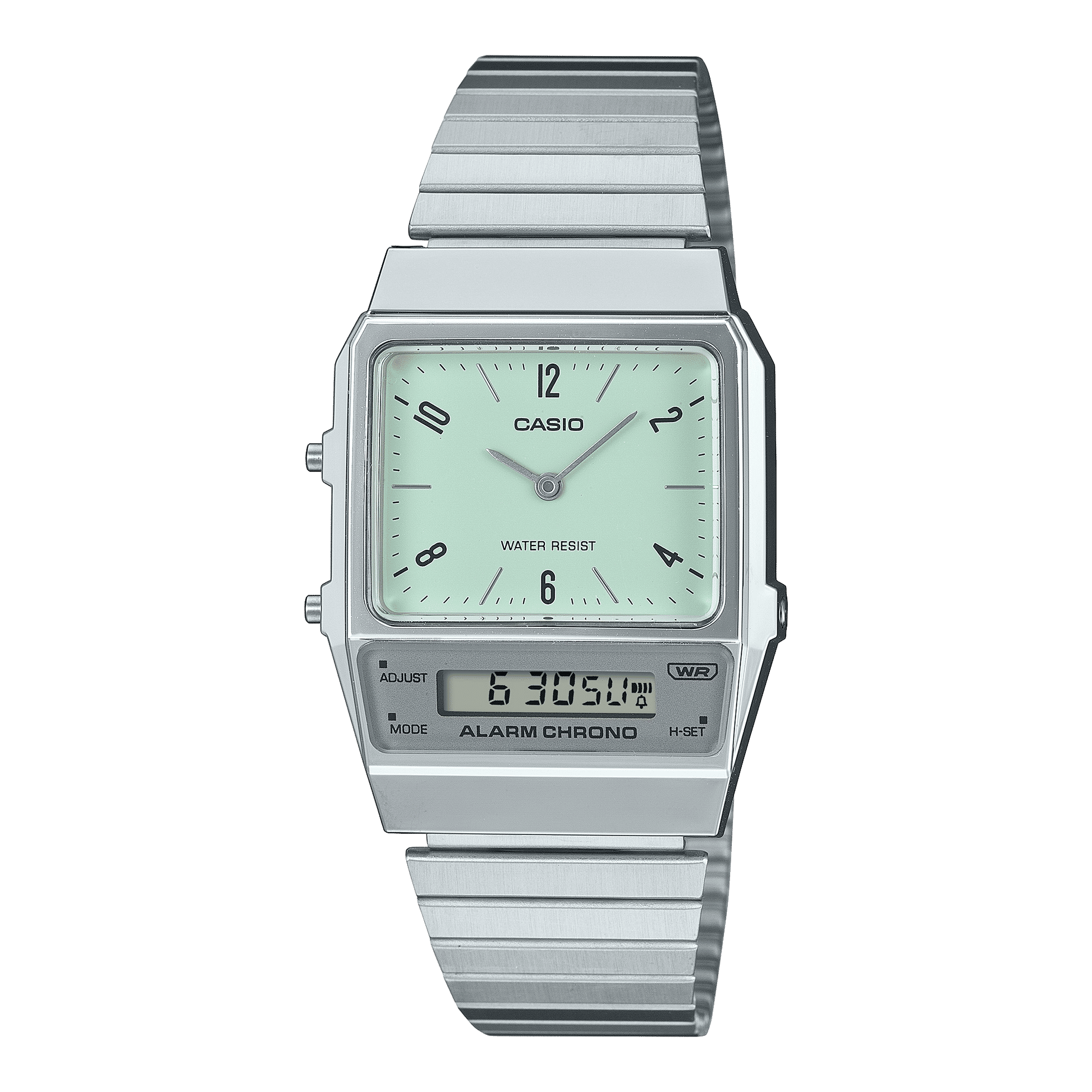Casio Vintage AQ-800E-3AEF Armbanduhr Grün • Analog-Digital • Retro-Vintage-Design, Bild 2