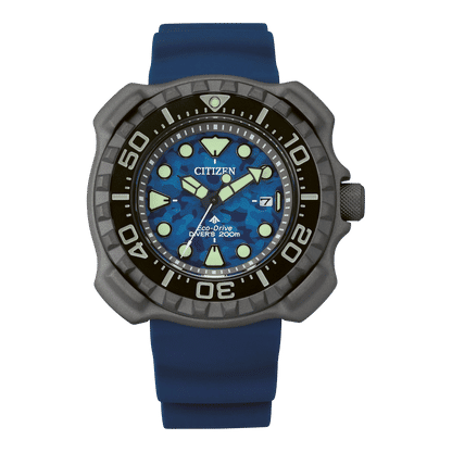 Citizen BN0227-09L Promaster Eco-Drive Herren Taucheruhr Blau • Titan-Gehäuse • 200 m wasserdicht