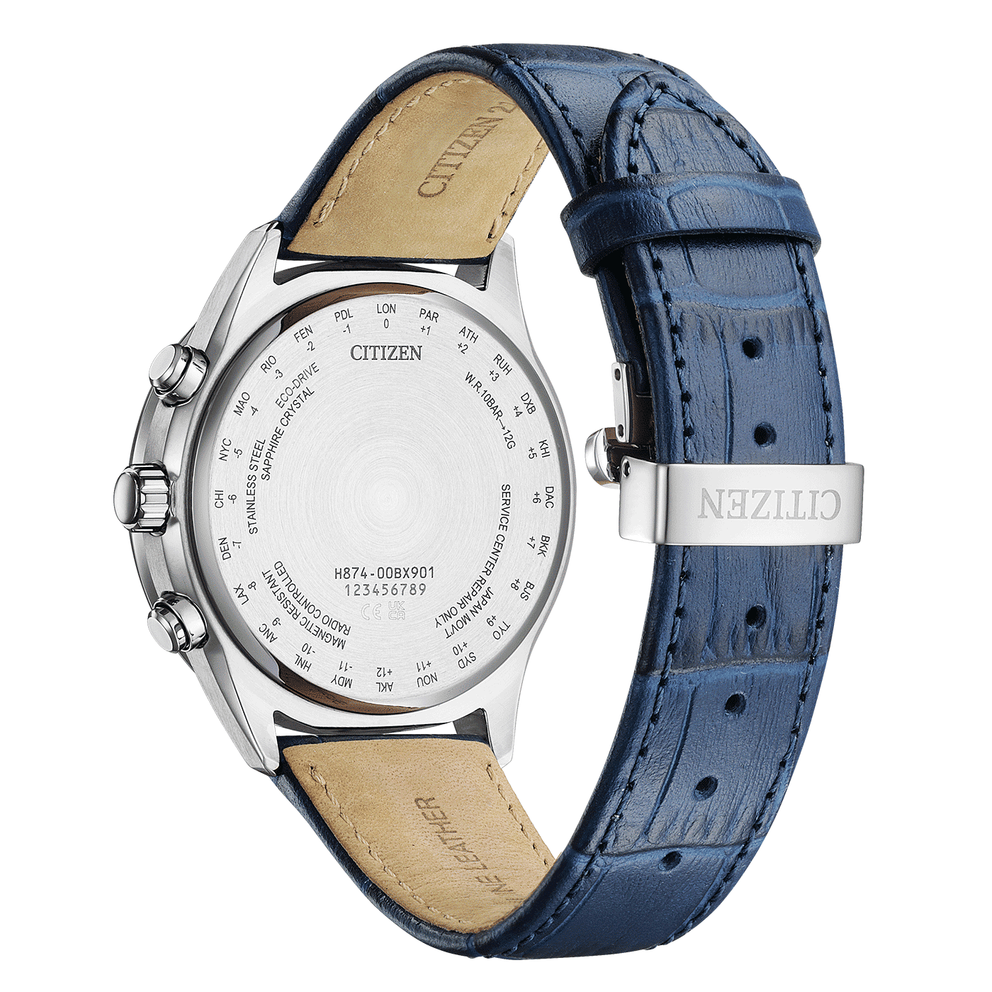 Citizen BY1030-09A Herrenuhr Eco-Drive • 4-Zonen Funkuhr Mondphase • Saphirglas, Bild 3
