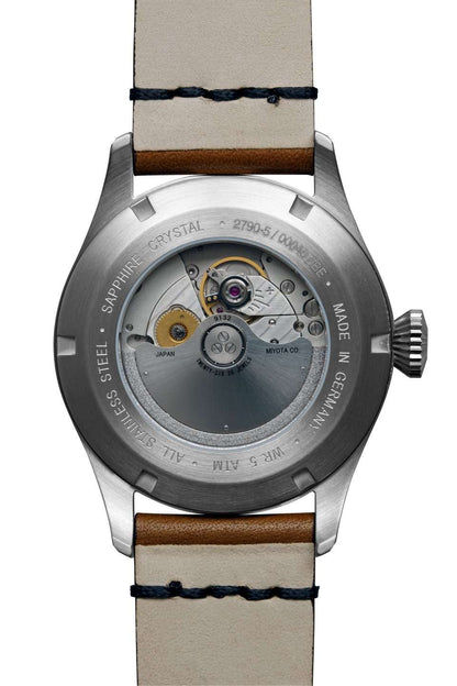 Bauhaus Aviation Tornado 2790-5 Herrenuhr Schwarz-Orange • Citizen-Miyota Automatik • Gangreserveanzeige, Bild 2