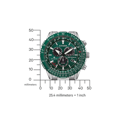 Citizen CB5004-59W Promaster Herrenuhr Grün • Funk Eco-Drive • Saphirglas, Bild 2