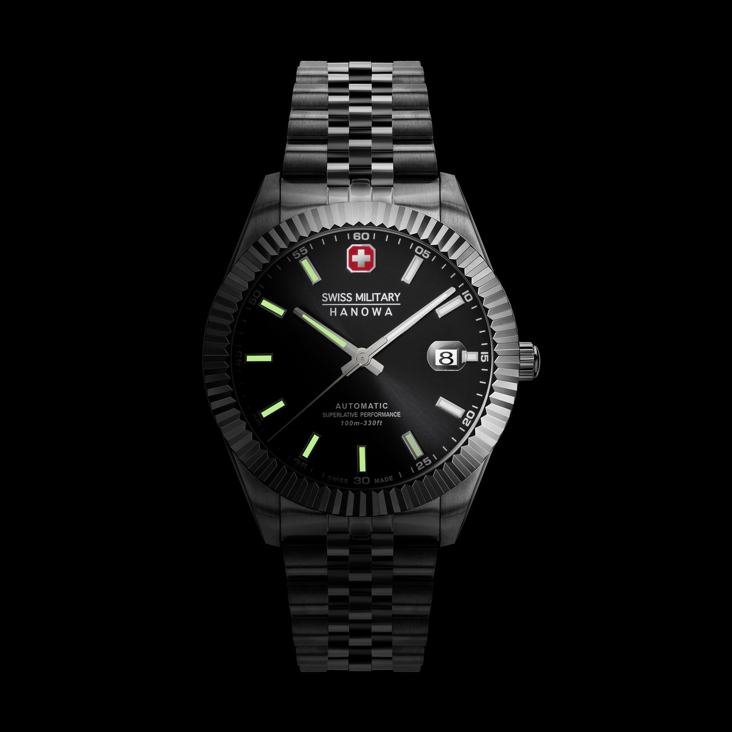 Swiss Military Hanowa Diligenter SMWGL0002101 Herrenuhr Silber • Automatikwerk Soprod P024 • Saphirglas, Bild 5