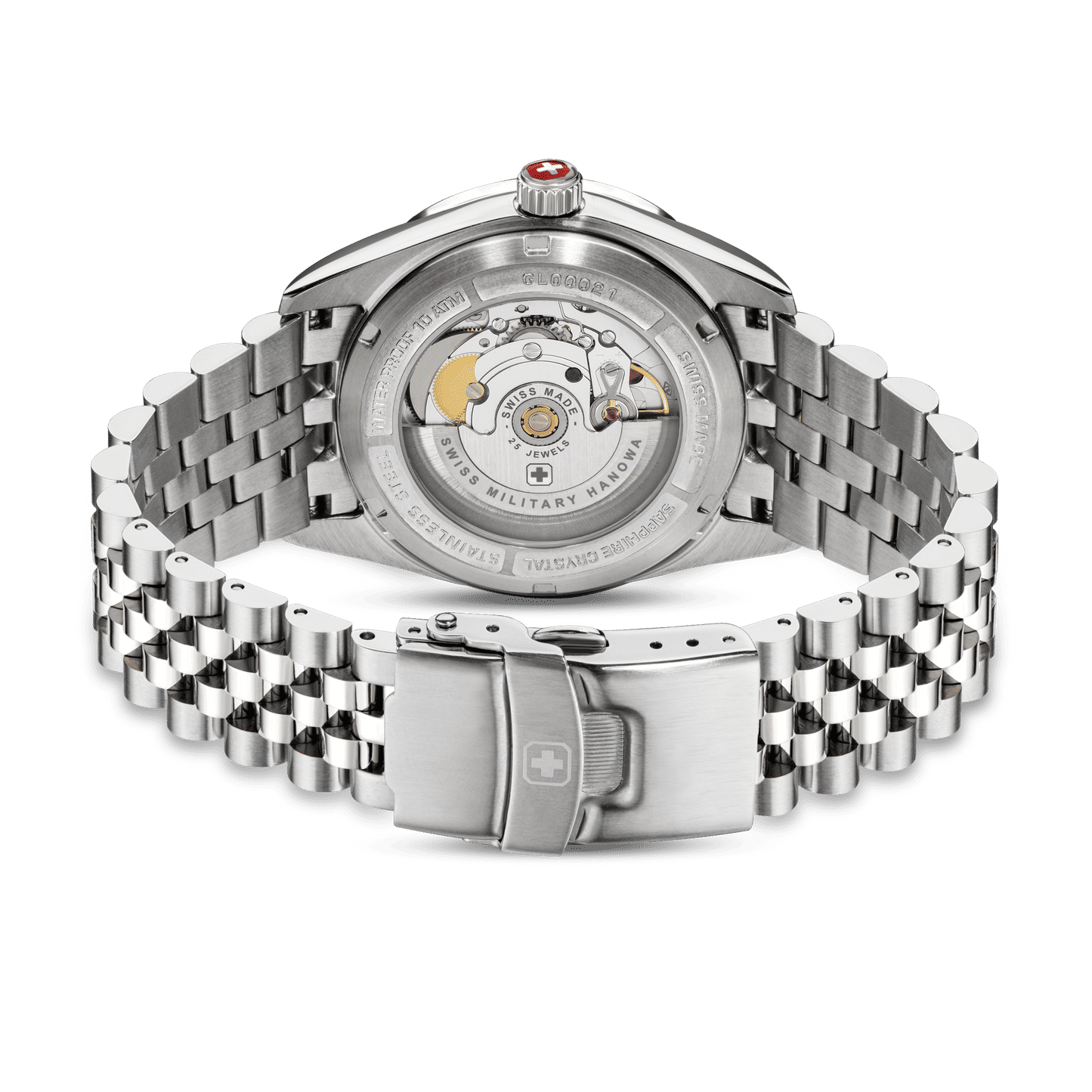 Swiss Military Hanowa Diligenter SMWGL0002101 Herrenuhr Silber • Automatikwerk Soprod P024 • Saphirglas, Bild 4