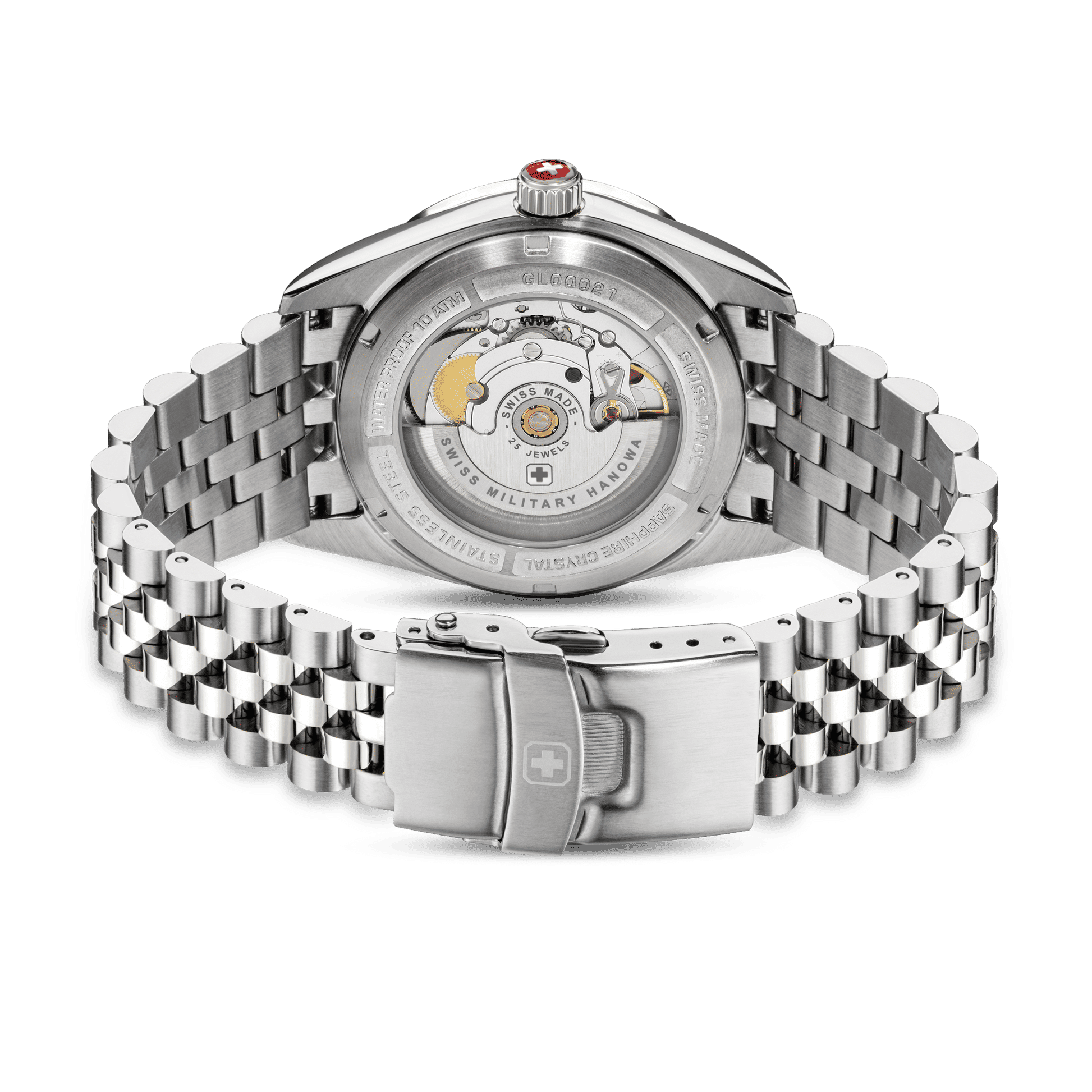 Swiss Military Hanowa Diligenter SMWGL0002101 Herrenuhr Silber • Automatikwerk Soprod P024 • Saphirglas, Bild 4