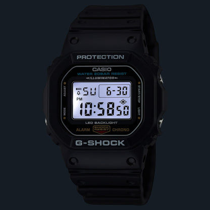 Herren Casio G-Shock Digitaluhr mit schwarzem Gehäuse und großer Digitalanzeige