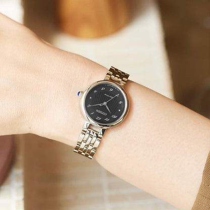 Citizen L-Line EM0990-81E Damenuhr Schwarz • Eco-Drive Saphirglas • Edelstahlarmband, Bild 4